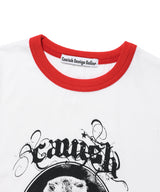 ダブルインベーダーリンガーSS TシャツWHITE(CV2FMFT511A)