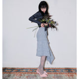 Overlay Panel Solid Shirt [Deep Gray]