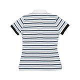 ストライプピケリブTシャツ (MULTI)