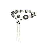 BOHO WOOD BEADS STRING BELT (IVORY, BLACK 2COLORS!)