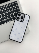 [MADE]クラウドリボン ブラック エポキシ iPhoneケース