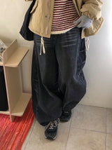 [Unisex] ケントレコアジャストバルーンワイドデニムパンツ