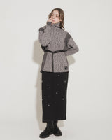 PANEL TURTLENECK PULLOVER [GRAY]