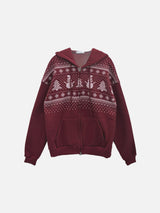 Sophie Nordic Graphic Fleece Hoodie (4c)
