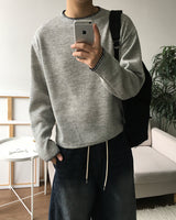 ステッチ クロップ ニット