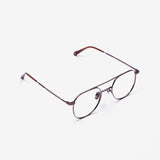 Knouun Round titanium glasses CODE. 101. C Pink Brown