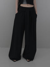 Tie Maxi Wide Sweatpants