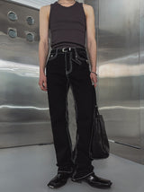 [LANARCH] Edged Stitch Bootcut Denim