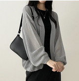 Amit Bolero Loose Fit Puff Knit Cardigan 