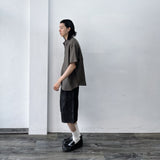 3D Seamed Wide Shorts