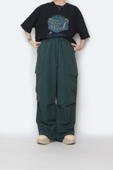 Solid Big Pocket Cargo Pants
