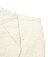 Women’s Clover Heart Quilted Wrap Mini Skirt Light Yellow