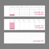 oab now diary / hard cover handy scheduler