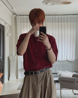 Snapd Round Short Sleeve Cardigan
