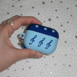 Music blue Gloss AirPod Case