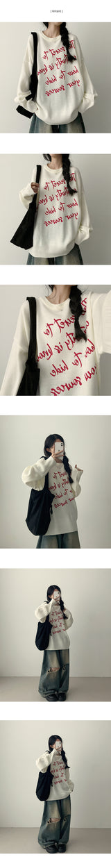 Lohr Lettering Round Knit