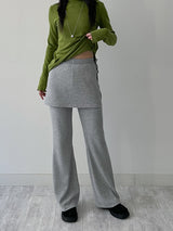 [FW] Pierre Ribbed Wrap Bootcut Pants