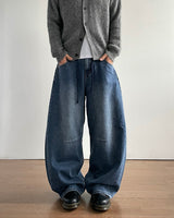 Simon Curved Denim Pants
