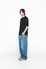 25SS デストロイデニムバドパンツ ブルー