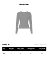 SLIP SHEER WAVE LONGSLEEVE [BLACK]