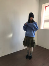 モヘアストライプビーニー (4color)
