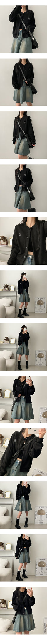 [Brand quality] Evil wide denim tennis skirt