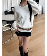 [Unisex] Shoulder button knit(4color)