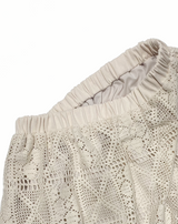 Crochet Lace Skirt (Beige)