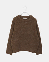 Lati Basic Wool Round Neck Loose Fit Long Sleeve Knit