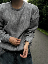 レノイユニセックスニットスウェットシャツ 10C