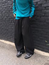 オーブ ベルテッド リネン カーブ パンツ 2C