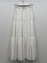 Layered Tiered Flare Long Skirt