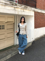 Nini Strap Ribbed Cardigan (6c)