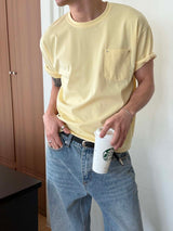 Rivet pocket crop t-shirts(6color)