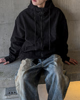 [Lined Fur] Weave Corduroy Hood Jacket
