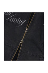 SIGNATURE LOGO ZIPPER SWEAT (BLACK)