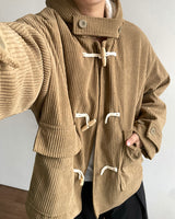 ヒートコーデュロイダッフルコート