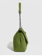 LOOK STITCH SUEDE CHAIN BAG (4COLORS!)
