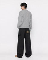 (UNISEX) Flame Double Knee Cotton Pants