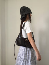 Tony Big Buckle Shoulder Bag (4color)