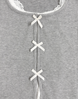 ベリーレースリボンTシャツ
