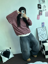 BALLOON PARACHUTE バックスナップバルーンデニムパンツ 🩵🖤2COLOR