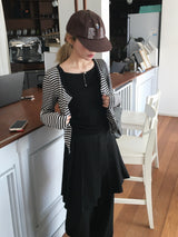 Formal Layered Pleated Skirt Pants (2c)