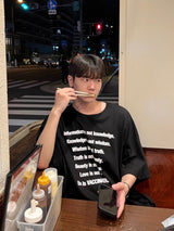 ビッグレタリングオーバーTシャツ