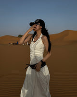 Belt drapping dress