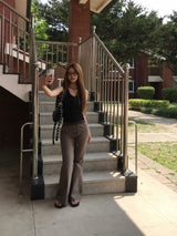 Maxi-Mix Bootcut string Elastic-Waist Pants (3c)