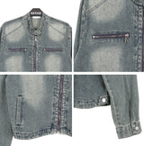 Piece Washed Crop Denim Jacket