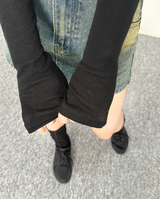 [SOFT-FIT] シースルーレイヤードスリムフィットニット - 2 COLOR