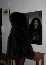 HOLIDAY HOOD FUR JACKET