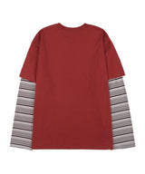 KIFFFF Layered T-Shirt (Burgundy) K25QB682